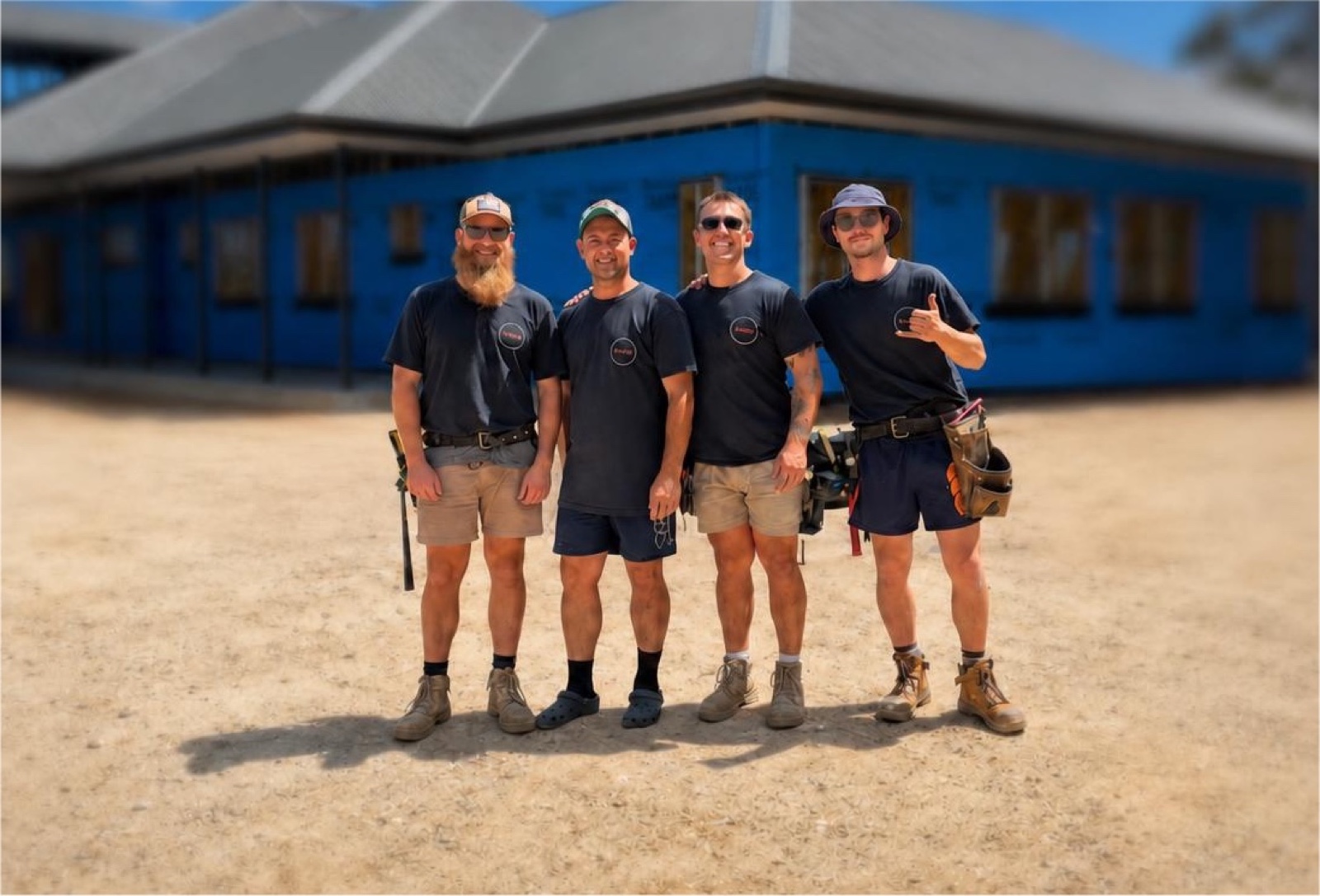 The BuildHQ team on site